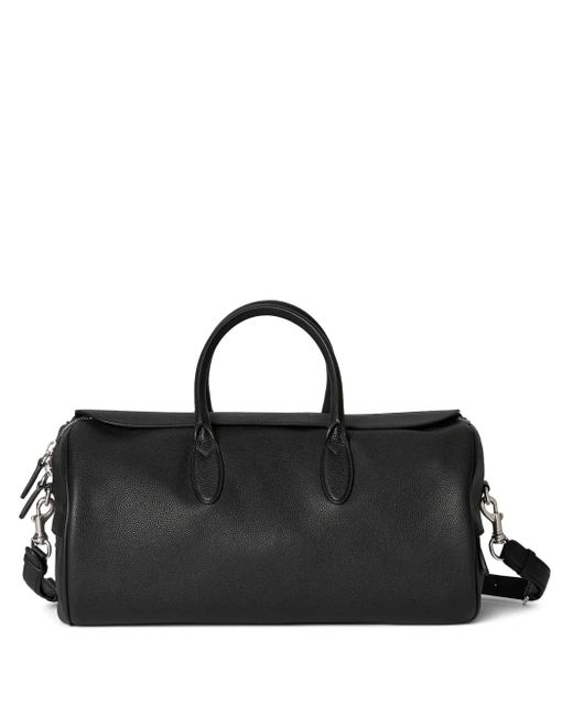 Gucci Black Medium Leather Holdall for men