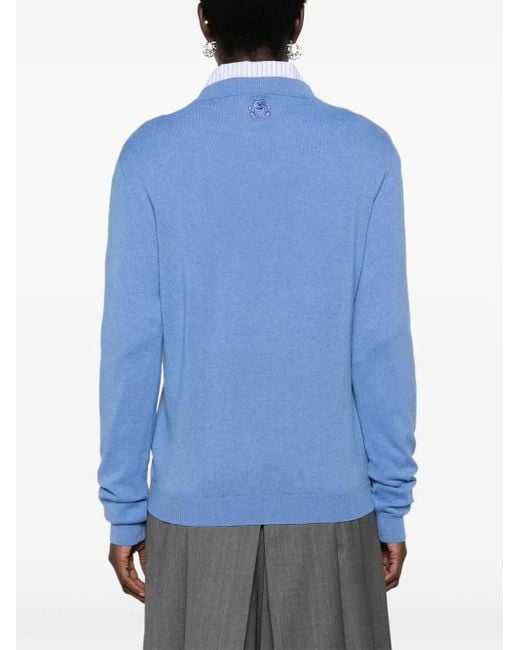 Teddy Cashmere Roma カシミアプルオーバー Blue