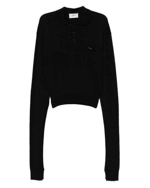 Coperni Gebreide Polotop in het Black