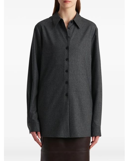 Khaite Gray Wool Shirt