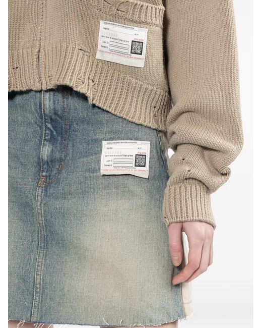 Maison Mihara Yasuhiro Blue Logo-Patch Skorts