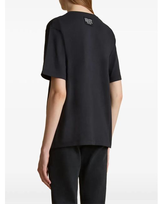 Khaite Black Mae Cotton T-Shirt