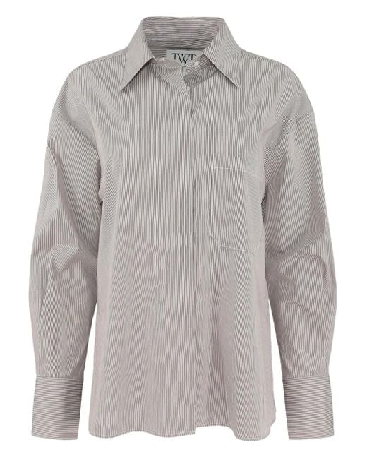 Chemise En Coton À Rayures Twp en coloris Gray