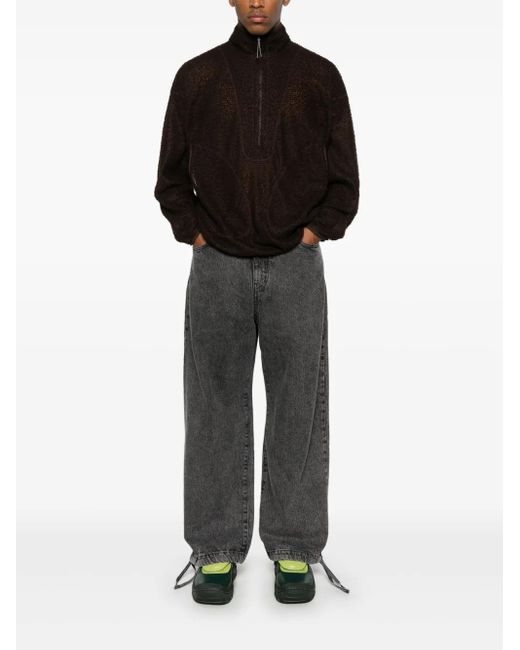 スウェット・トレーナー ROA Alpha Direct Half Zip ROA Alpha Direct Half Zip Sweater | Brown | FARFETCH