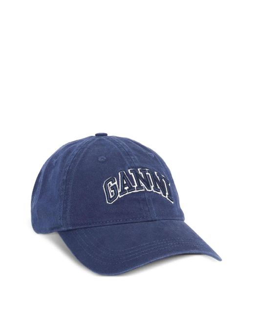 Cappello Con Logo di Ganni in Blue
