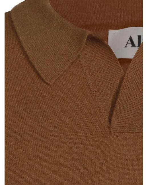 Altea Brown Virgin-Wool Sweater for men