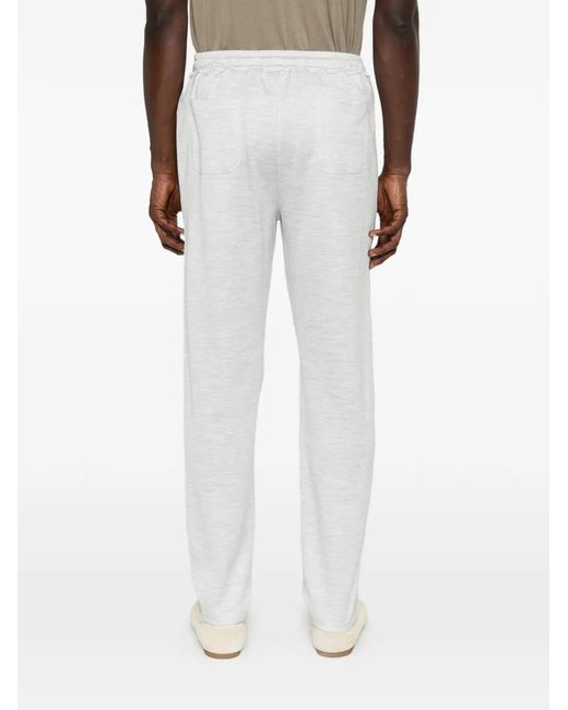 Eleventy White Patch-Pockets Track Pants for men