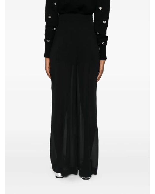 Alberta Ferretti Black Pleated Pants