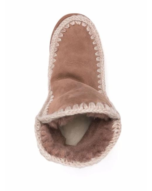Mou Brown Shearling-Lined Sheepskin Boots
