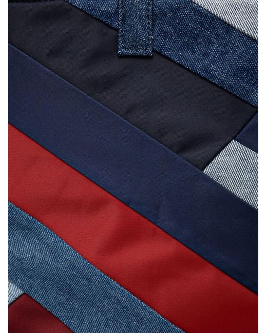 Desigual Blue Denim-Patchwork Tote Bag