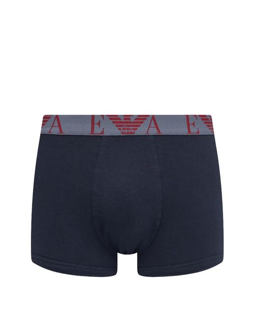 ARMANI EXCHANGE Red Logo-Waistband Trunks for men