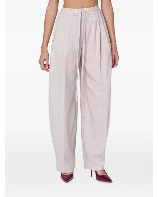 ANDAMANE Pink Elasticated-Waistband Track Pants