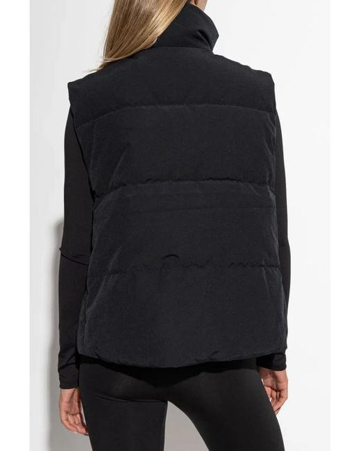 Canada Goose Black Hooded Down Quilted Gilet