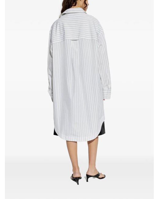 AMI White Shirt Dress