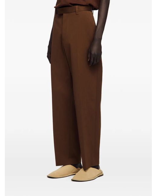 Sandro Brown Belt-Loops Trousers for men