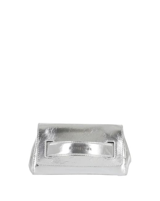 Orciani White Gossip Clutch Bag