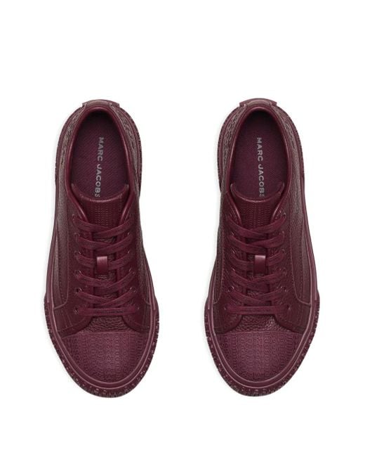 Zapatillas con plataforma y logo en relieve Marc Jacobs de color Purple