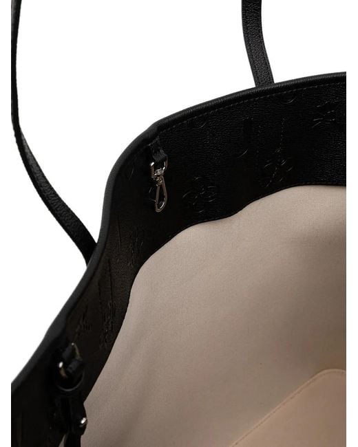 Joop! Black Debossed-Logo Drawstring Tote Bag