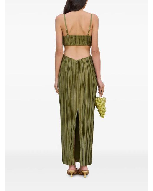 Cult Gaia Green Hestra Gown