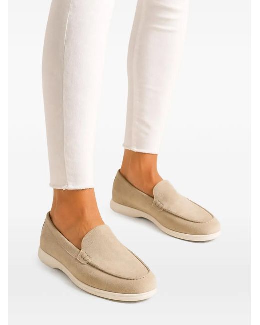 Poche Paris Natural Suede Loafers