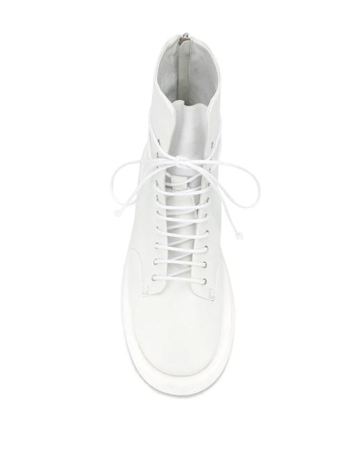 Marsèll White Gommello Schnürstiefel