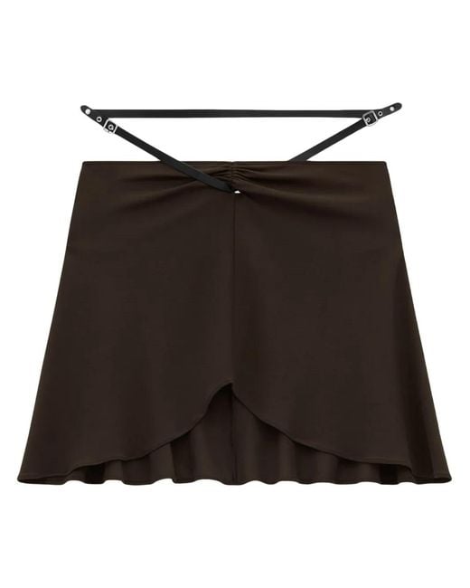 Courreges Mini-Rok in het Black