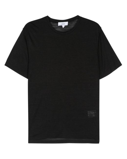 T-shirt a maniche corte di Lardini in Black da Uomo