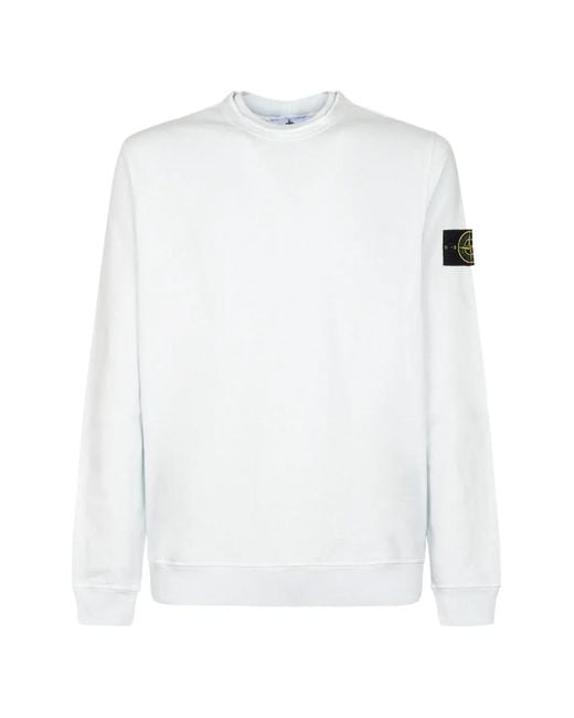 Stone Island White Patch Sweatshirt for men