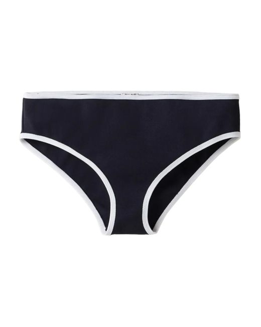 Bas De Bikini En Maille Technique Miu Miu en coloris Blue