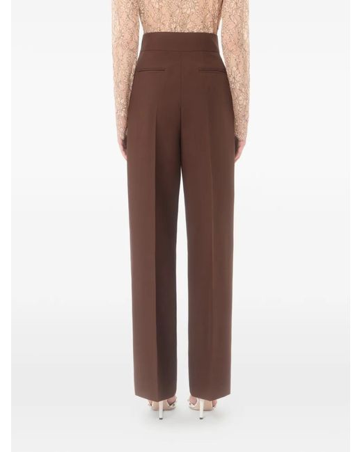 Valentino Garavani Brown British Mohair Pants
