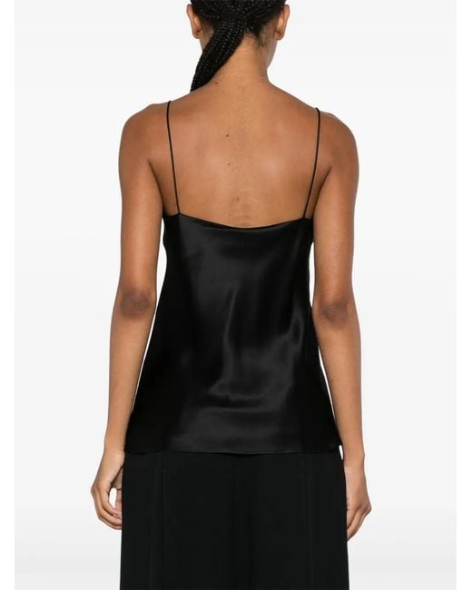 Max Mara Black Silk Tank Top