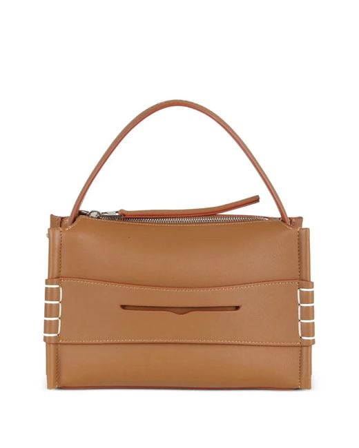 J.W. Anderson Brown Small Penny-Strap Tote Bag