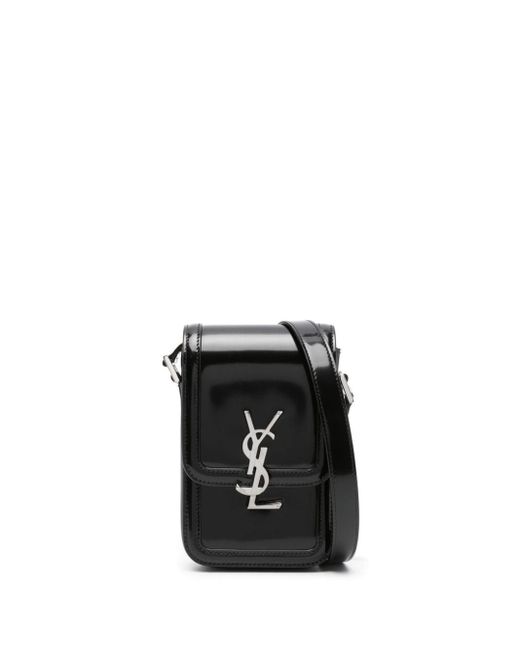 Saint Laurent Black Solferino Leather Mini Bag for men
