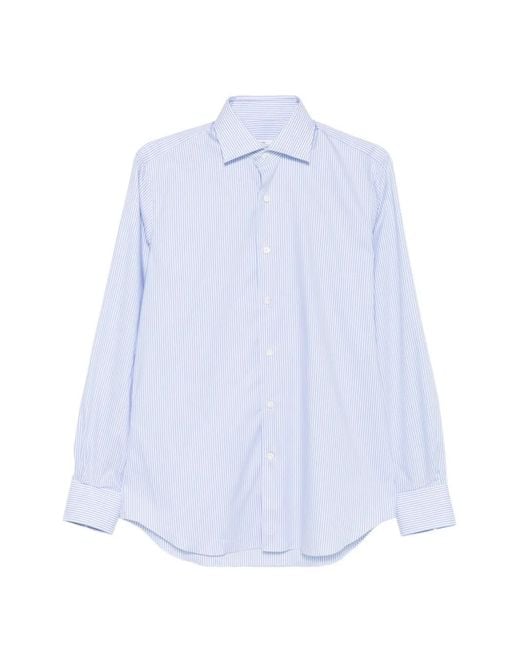 Alessandro Gherardi White Striped Buttoned Shirt for men