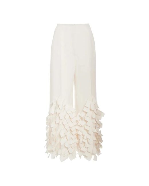 A.W.A.K.E. MODE White Rectangle Detail Pants