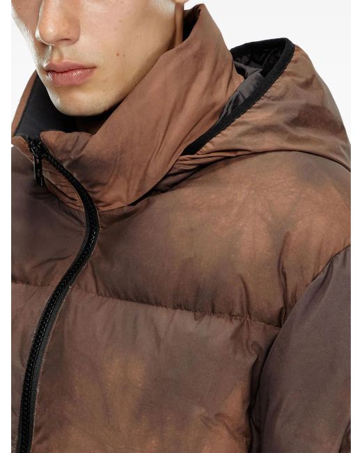 DIESEL Brown W-Raveel Padded Jacket for men