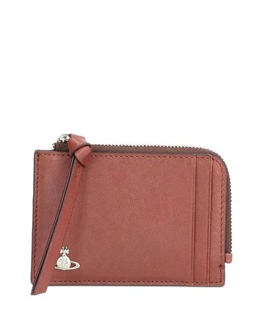 Vivienne Westwood Red Card Holder With Zip