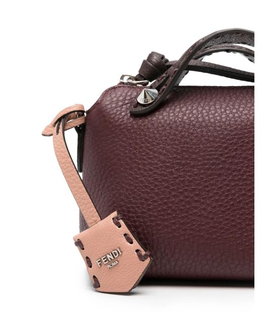 Fendi Purple Mini By The Way Soft Selleria Tote Bag