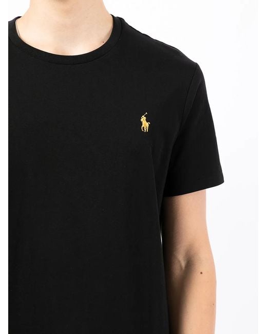 Polo Ralph Lauren Black Jersey Crewneck T-Shirt for men
