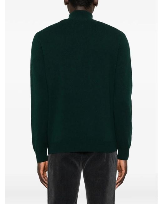 Gant Black Half Zip Sweater for men