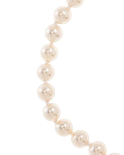 Vivienne Westwood White Pearl Bow Bracelet