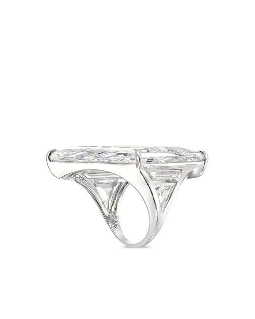 Anabela Chan White Rhodium Vermeil Trinity's Shard Ring