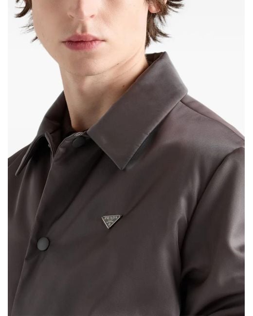 Sobrecamisa Re-Nylon Prada de hombre de color Gray