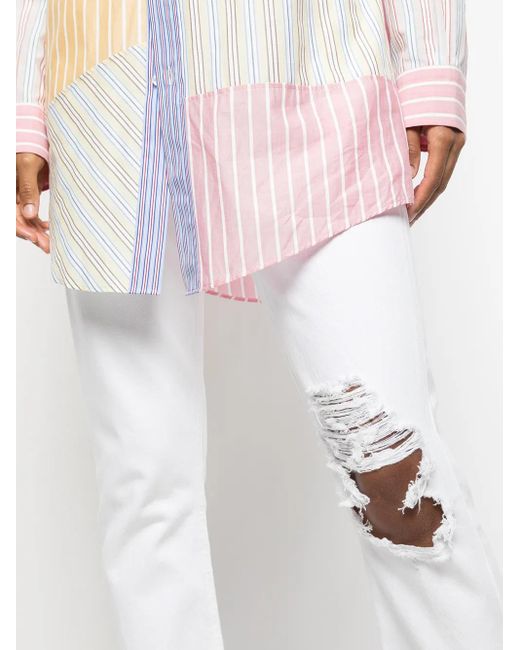 Citizens of Humanity White Charlotte Straight-Leg Jeans