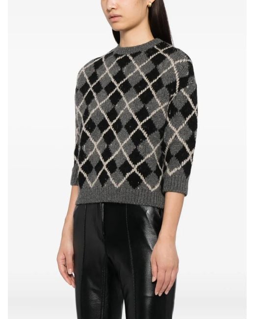 Khaite Black Pratt Jumper