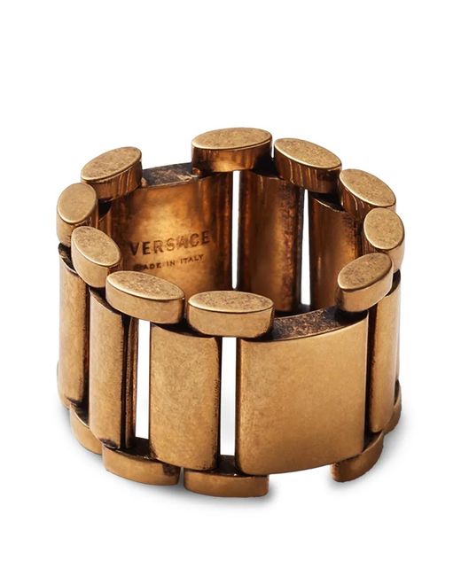 Anillo De Eslabones Versace de color Red
