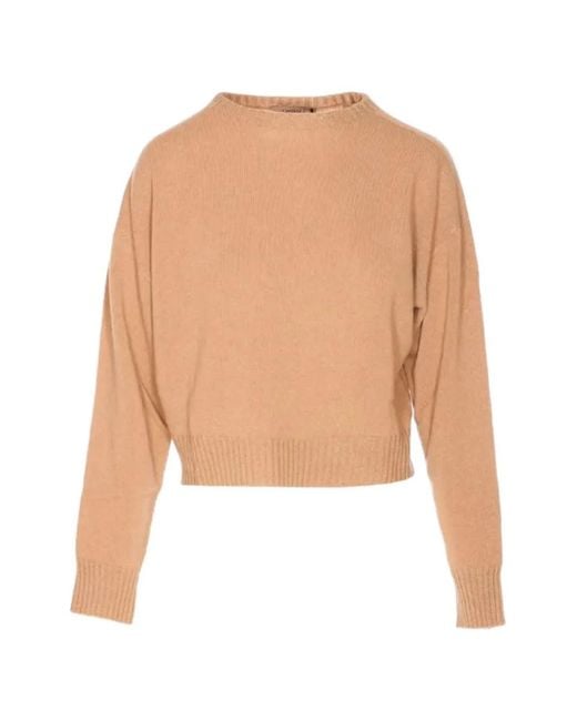 Twinset White Ribbed-Trim Sweater