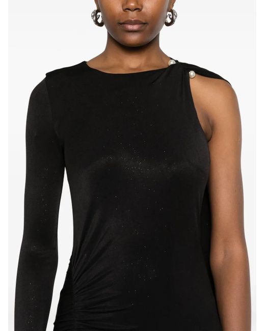 Nissa Black Backless Maxi Dress