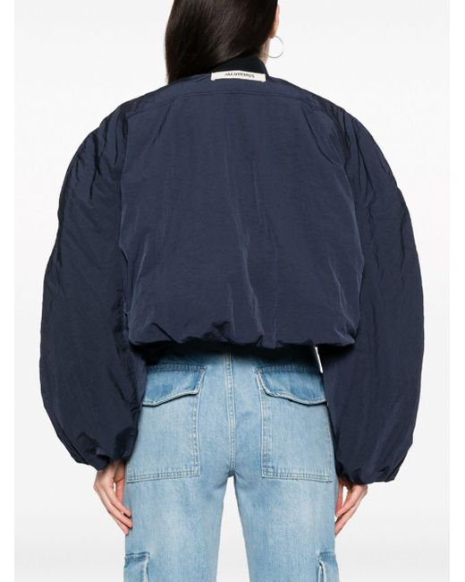 Jacquemus クロップド ボンバージャケット ブルー | Lyst