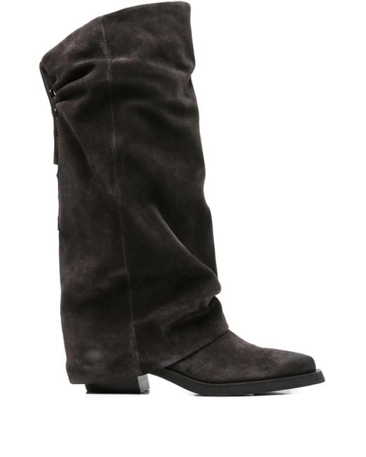 Ash Black Geknöpfte Liam Stiefel